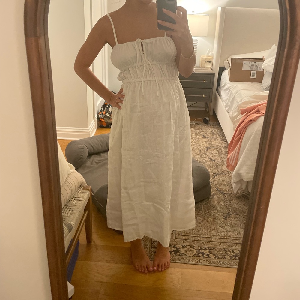 White dress - summery